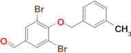 3,5-Dibromo-4-((3-methylbenzyl)oxy)benzaldehyde