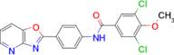 3,5-Dichloro-4-methoxy-N-(4-(oxazolo[4,5-b]pyridin-2-yl)phenyl)benzamide