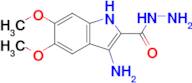 3-Amino-5,6-dimethoxy-1H-indole-2-carbohydrazide