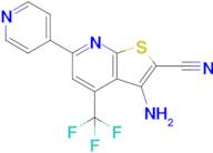 3-Amino-6-(pyridin-4-yl)-4-(trifluoromethyl)thieno[2,3-b]pyridine-2-carbonitrile