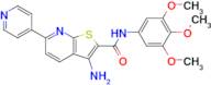 3-Amino-6-(pyridin-4-yl)-N-(3,4,5-trimethoxyphenyl)thieno[2,3-b]pyridine-2-carboxamide