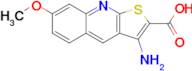 3-Amino-7-methoxythieno[2,3-b]quinoline-2-carboxylic acid