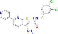 3-Amino-N-(3,4-dichlorobenzyl)-6-(pyridin-4-yl)thieno[2,3-b]pyridine-2-carboxamide