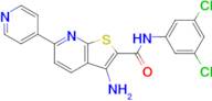 3-Amino-N-(3,5-dichlorophenyl)-6-(pyridin-4-yl)thieno[2,3-b]pyridine-2-carboxamide