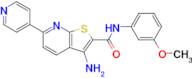 3-Amino-N-(3-methoxyphenyl)-6-(pyridin-4-yl)thieno[2,3-b]pyridine-2-carboxamide