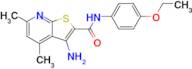 3-Amino-N-(4-ethoxyphenyl)-4,6-dimethylthieno[2,3-b]pyridine-2-carboxamide