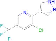 3-Chloro-2-(1H-pyrazol-4-yl)-5-(trifluoromethyl)pyridine