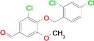 3-Chloro-4-((2,4-dichlorobenzyl)oxy)-5-methoxybenzaldehyde