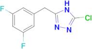 3-chloro-5-[(3,5-difluorophenyl)methyl]-4H-1,2,4-triazole