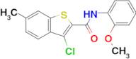 3-Chloro-N-(2-methoxyphenyl)-6-methylbenzo[b]thiophene-2-carboxamide