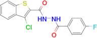 3-Chloro-N'-(4-fluorobenzoyl)benzo[b]thiophene-2-carbohydrazide