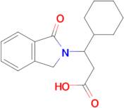 3-Cyclohexyl-3-(1-oxoisoindolin-2-yl)propanoic acid