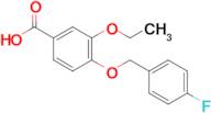 3-Ethoxy-4-((4-fluorobenzyl)oxy)benzoic acid