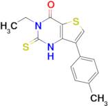 3-Ethyl-2-thioxo-7-(p-tolyl)-2,3-dihydrothieno[3,2-d]pyrimidin-4(1H)-one