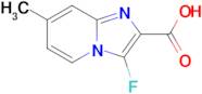 3-Fluoro-7-methylimidazo[1,2-a]pyridine-2-carboxylic acid