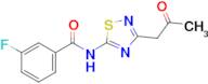 3-Fluoro-N-(3-(2-oxopropyl)-1,2,4-thiadiazol-5-yl)benzamide