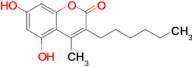 3-Hexyl-5,7-dihydroxy-4-methyl-2H-chromen-2-one