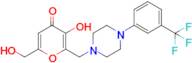 3-Hydroxy-6-(hydroxymethyl)-2-((4-(3-(trifluoromethyl)phenyl)piperazin-1-yl)methyl)-4H-pyran-4-one