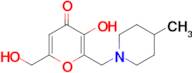 3-Hydroxy-6-(hydroxymethyl)-2-((4-methylpiperidin-1-yl)methyl)-4H-pyran-4-one