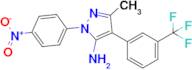 3-Methyl-1-(4-nitrophenyl)-4-(3-(trifluoromethyl)phenyl)-1H-pyrazol-5-amine