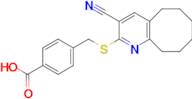 4-(((3-Cyano-5,6,7,8,9,10-hexahydrocycloocta[b]pyridin-2-yl)thio)methyl)benzoic acid