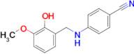4-((2-Hydroxy-3-methoxybenzyl)amino)benzonitrile