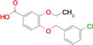 4-((3-Chlorobenzyl)oxy)-3-ethoxybenzoic acid