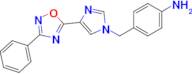 4-((4-(3-Phenyl-1,2,4-oxadiazol-5-yl)-1H-imidazol-1-yl)methyl)aniline