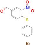 4-((4-Bromophenyl)thio)-3-nitrobenzaldehyde