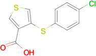 4-((4-Chlorophenyl)thio)thiophene-3-carboxylic acid