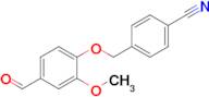4-((4-Formyl-2-methoxyphenoxy)methyl)benzonitrile