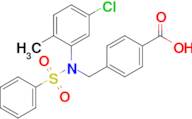 4-((N-(5-chloro-2-methylphenyl)phenylsulfonamido)methyl)benzoic acid