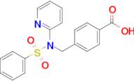 4-((N-(pyridin-2-yl)phenylsulfonamido)methyl)benzoic acid