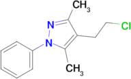 4-(2-Chloroethyl)-3,5-dimethyl-1-phenyl-1H-pyrazole