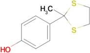 4-(2-Methyl-1,3-dithiolan-2-yl)phenol