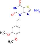 2-Amino-4-(3,4-dimethoxyphenethyl)thiazolo[4,5-d]pyrimidine-5,7(4H,6H)-dione