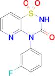 4-(3-Fluorophenyl)-2H-pyrido[2,3-e][1,2,4]thiadiazin-3(4H)-one 1,1-dioxide