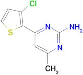 4-(3-Chlorothiophen-2-yl)-6-methylpyrimidin-2-amine