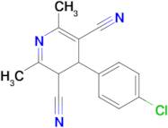 4-(4-chlorophenyl)-2,6-dimethyl-3,4-dihydropyridine-3,5-dicarbonitrile
