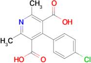 4-(4-Chlorophenyl)-2,6-dimethylpyridine-3,5-dicarboxylic acid