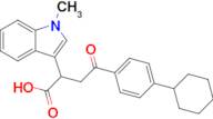 4-(4-Cyclohexylphenyl)-2-(1-methyl-1H-indol-3-yl)-4-oxobutanoic acid