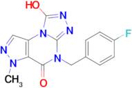 4-(4-Fluorobenzyl)-1-hydroxy-6-methyl-4H-pyrazolo[3,4-e][1,2,4]triazolo[4,3-a]pyrimidin-5(6H)-one