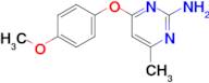 4-(4-Methoxyphenoxy)-6-methylpyrimidin-2-amine