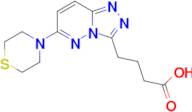 4-(6-Thiomorpholino-[1,2,4]triazolo[4,3-b]pyridazin-3-yl)butanoic acid