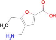 4-(Aminomethyl)-5-ethylfuran-2-carboxylic acid