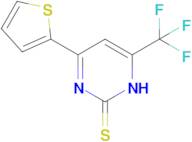 4-(thiophen-2-yl)-6-(trifluoromethyl)-1,2-dihydropyrimidine-2-thione