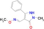 4-[(E)-(methoxyimino)methyl]-2-methyl-5-phenyl-2,3-dihydro-1H-pyrazol-3-one