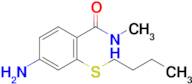 4-Amino-2-(butylthio)-N-methylbenzamide