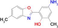 4-Amino-2-methyl-6-(5-methylbenzo[d]oxazol-2-yl)phenol