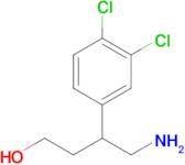 4-Amino-3-(3,4-dichlorophenyl)butan-1-ol